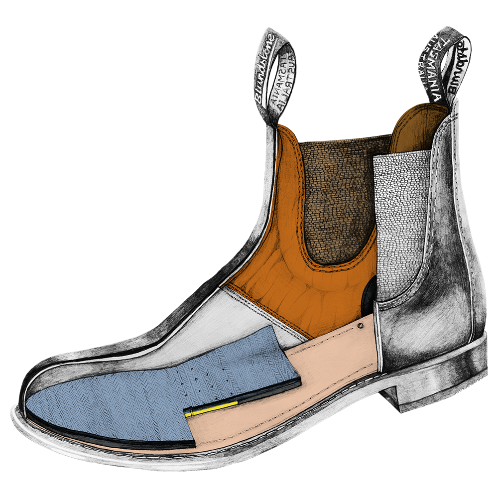 Blundstone Men's Heritage Chelsea Boot (155 or 152, Goodyear Welt, Black or Brown)