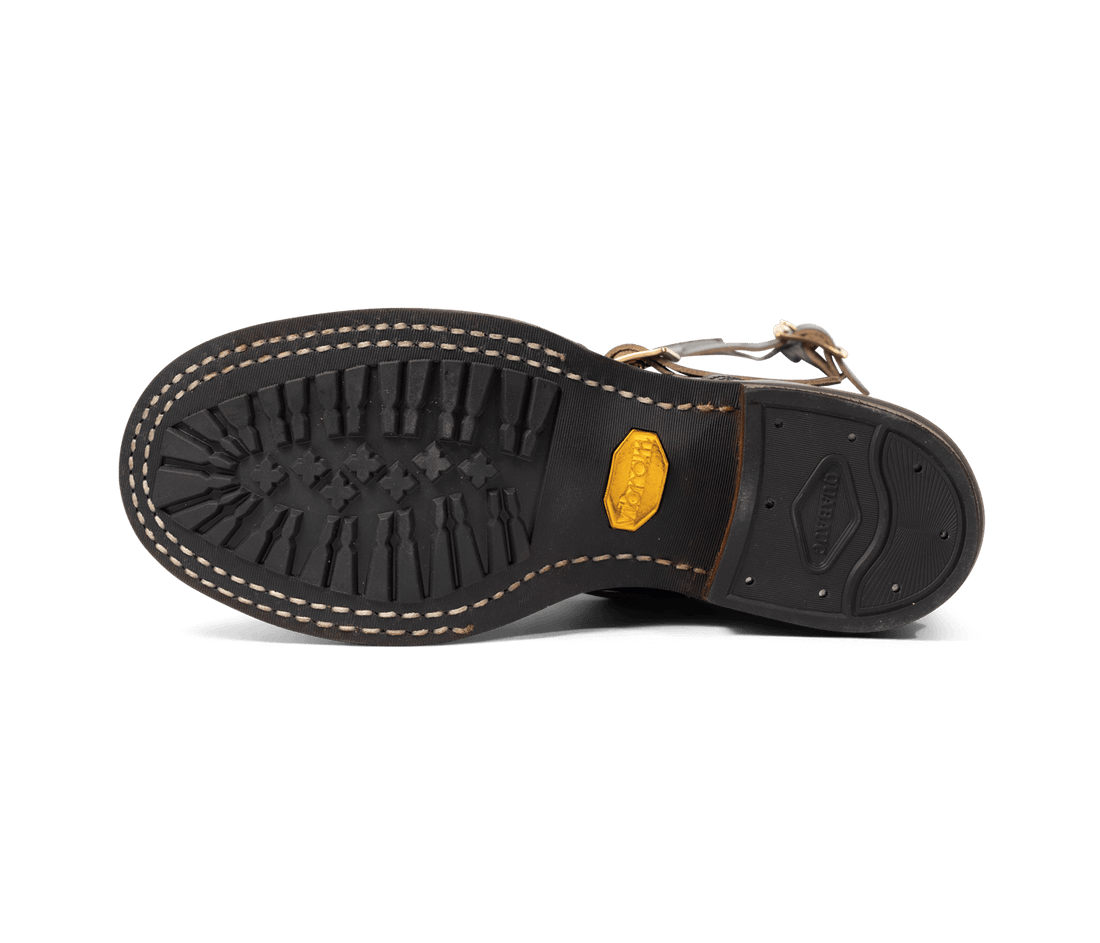 White's Boots Cykel 10" Motorcycle Boot (Engineer Boot, Vibram Mini Lug, Black Chromexcel)