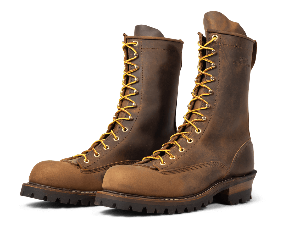 White's Boots Tracker LTT 10" (Model H7805, Vibram® Fire & Ice White Dot Sole)