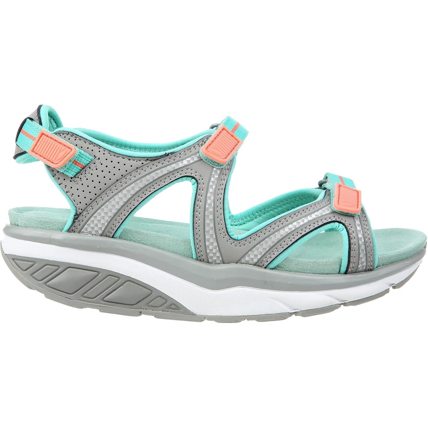 MBT Lila Women's Sport Sandal (Adjustable 3 way Hook & Loop, Light Wt)