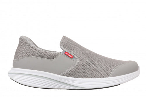 MBT Men's Sf-Modena III Slip On (Black/Black, Black/White Sole, Light Grey)