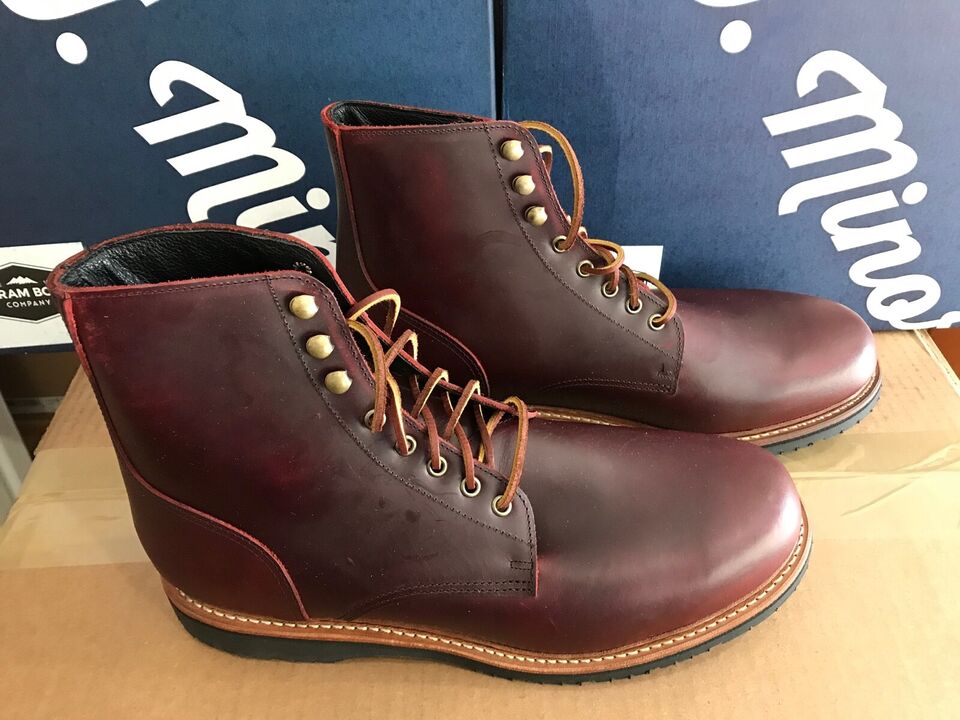 ABRAM Men's Batavian 6" Plain Lace Boot (Vibram, Chromexcel Lthr, Made In USA)