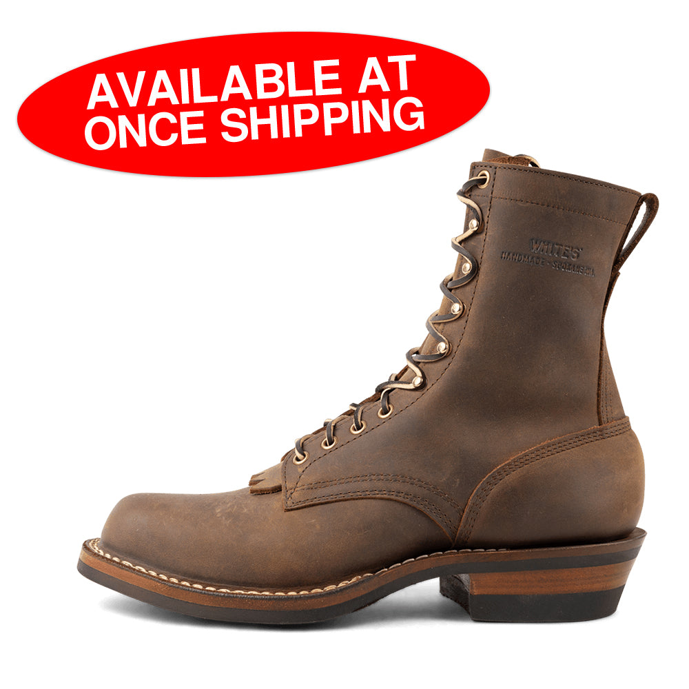 White's Boots Original Stockman 8" Boot (Stitch Down , 55 Last, Cowboy Vibram Heel, 4 Colors)