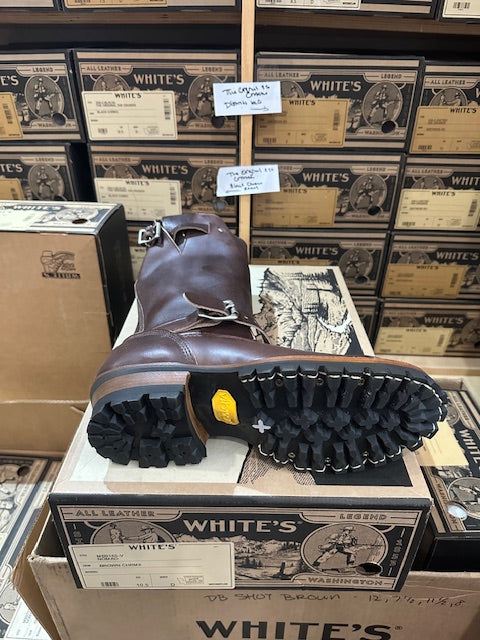 White's Boots Nomad Original 12" Motorcycle Boot (Engineer Boot, Hand Made, Vibram Heel, 2 Colors)