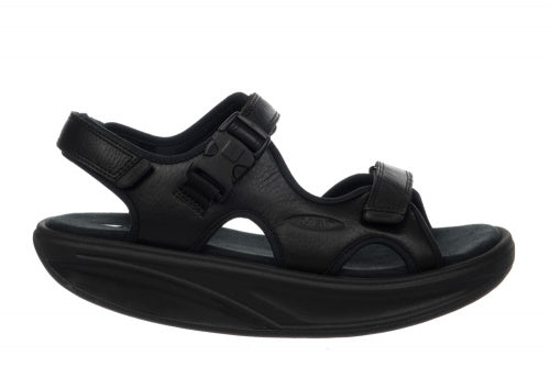 MBT Men's Kisumu Original Leather Summer Sandal (Black, Brown)