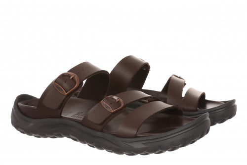 MBT Men's Oita (Recovery Sandals) (Black, Brown)