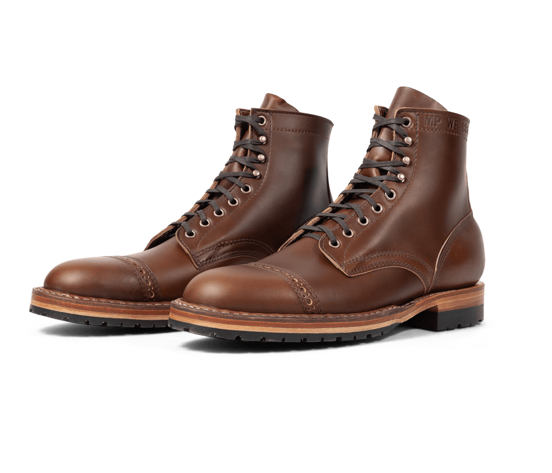 MTO-White's Boots MP-SHERMAN (MP370 Dress Cap (Half Lug) Hand Sewn, Horween Lthr, 5 Colors)