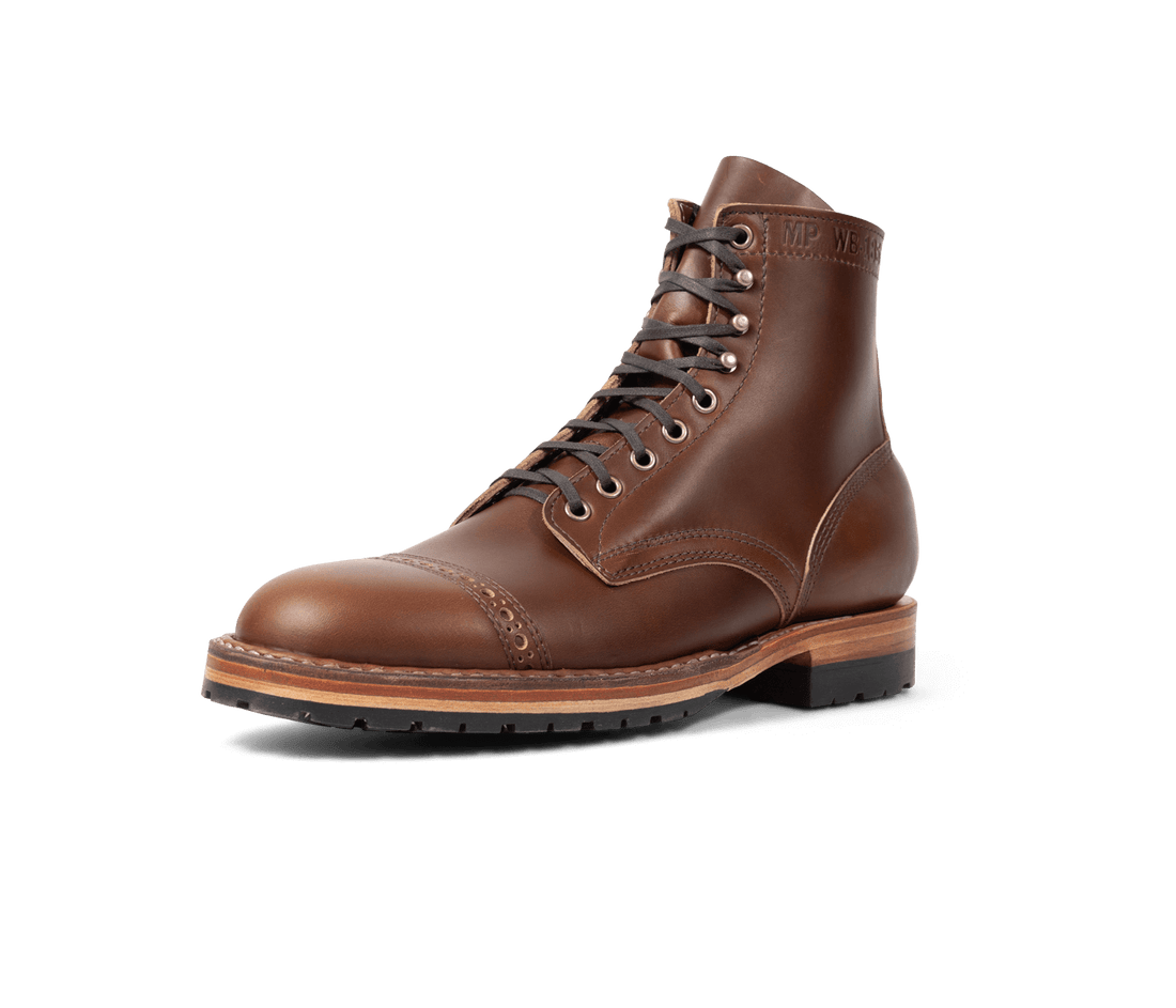 MTO-White's Boots MP-SHERMAN (MP370 Dress Cap (Half Lug) Hand Sewn, Horween Lthr, 5 Colors)