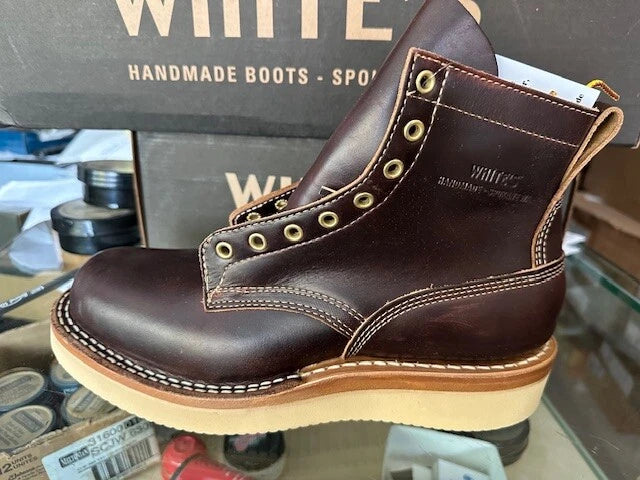 WHITE'S BOOT C350LTT-CS 6" BOOT (LACE TO TOE, STITCH DOWN, DOUBLE SHOT LTHR, 7 COLORS)