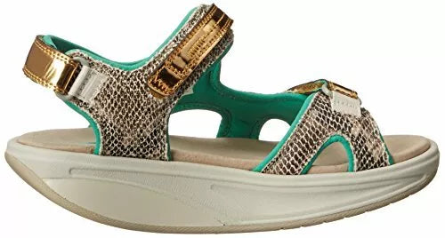 MBT Kisumu3S Women's Fashion Sandal (Grape, Lemon, Strawberry, Leopard, Jade, Black Metallic Silver Snake)